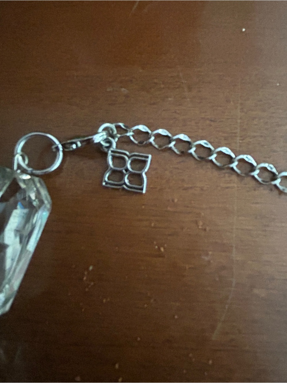BCBGMaxAzria Gunmetal and Crystal Necklace - Picture 5 of 5